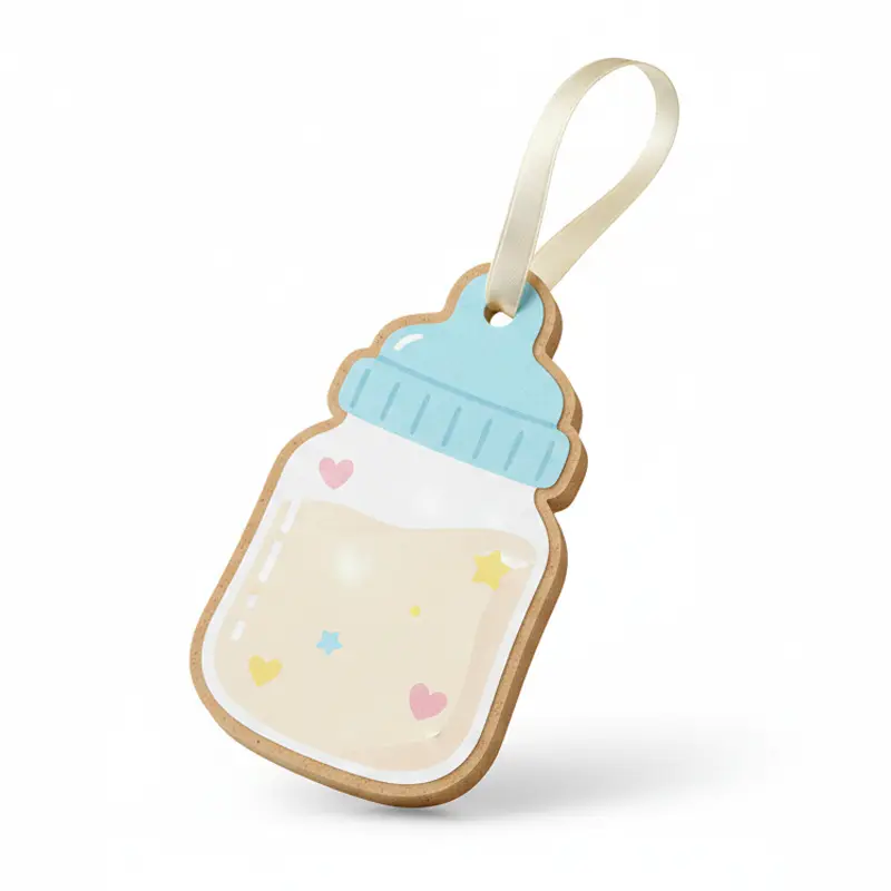 Máy làm mát không khí bằng giấy hình bình sữa trẻ em với màu pastel