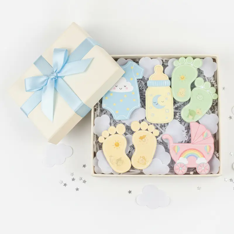 Bộ quà tặng làm mát không khí bằng giấy tắm cho bé với thiết kế theo chủ đề em bé dễ thương