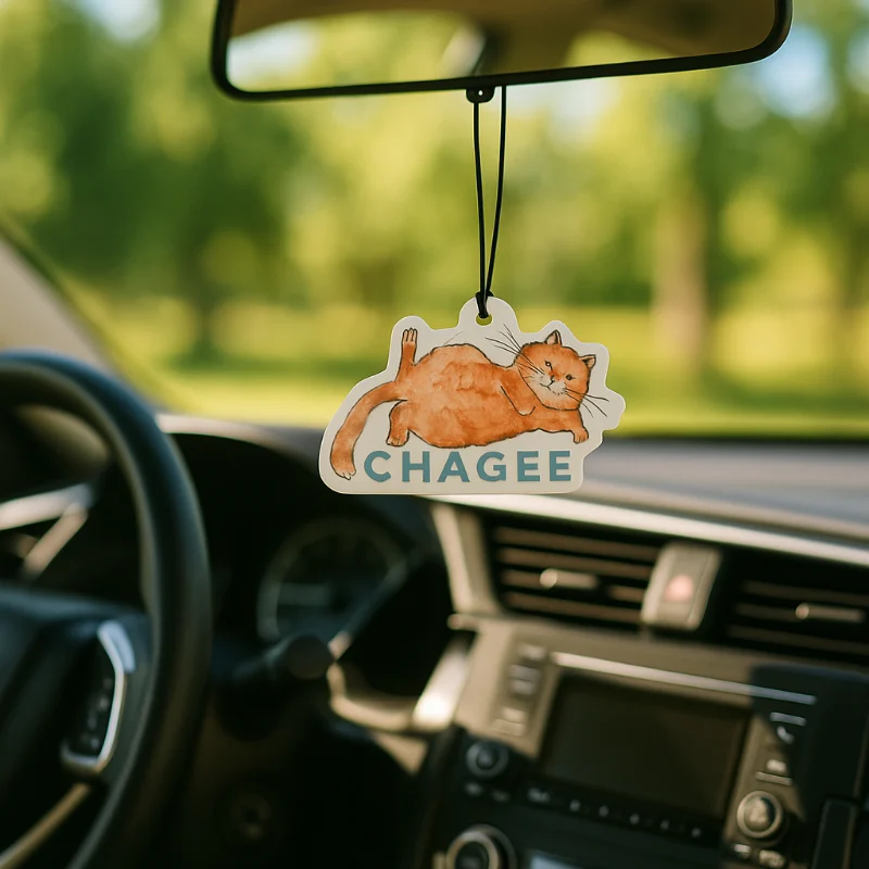 Máy làm mát không khí ô tô hương trà theo chủ đề mèo CHAGEE treo trong nội thất ô tô