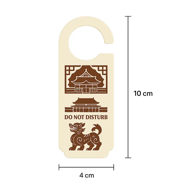 4x10cm móc treo cửa Do Not Disturb theo chủ đề Trung Quốc với tác phẩm nghệ thuật truyền thống
