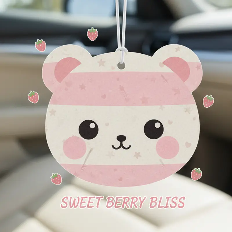 Dễ thương gấu kawaii treo máy làm mát không khí cho nội thất xe hơi