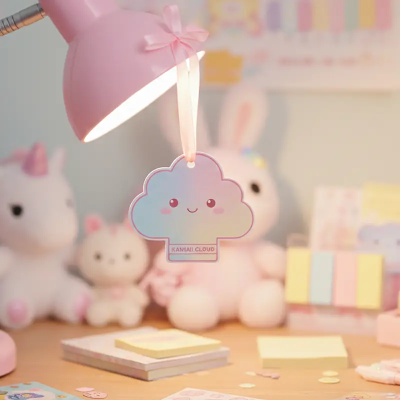 Máy làm mát không khí bằng giấy treo hình đám mây Kawaii để trang trí phòng ngủ