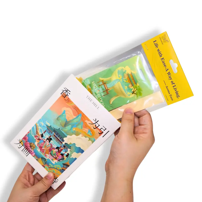 Máy làm mát không khí bằng giấy thơm hoa sen có móc treo ruy băng