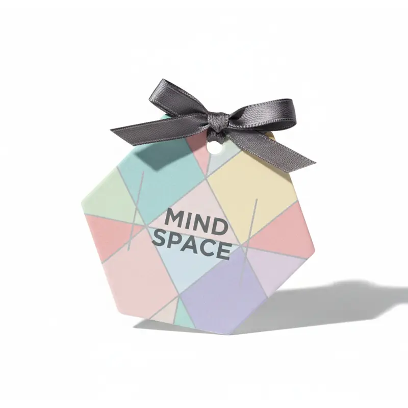Máy làm mát không khí bằng giấy Hexagon Mind Space với thiết kế hình học pastel