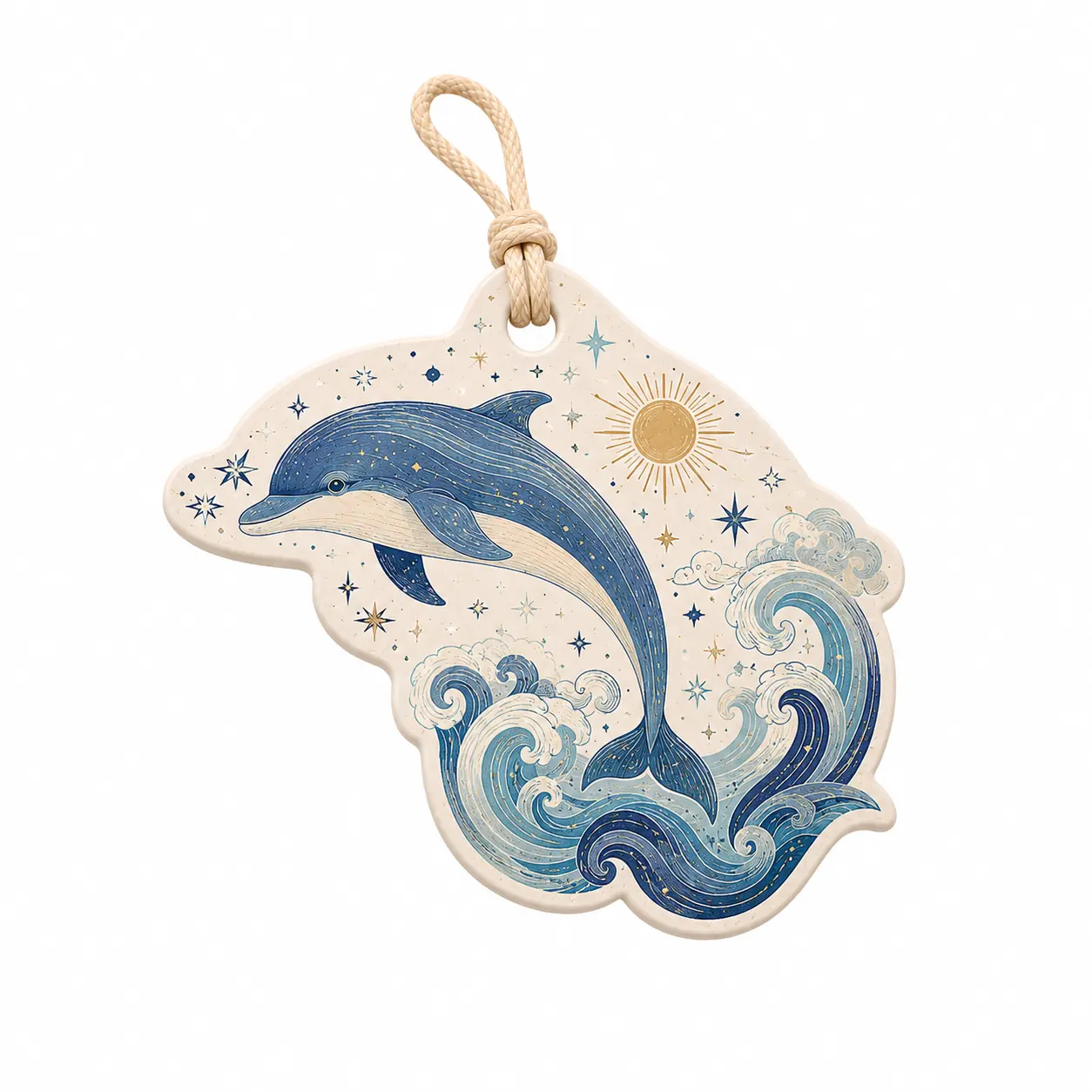 Dolphin Ocean Hanging Air Freshener